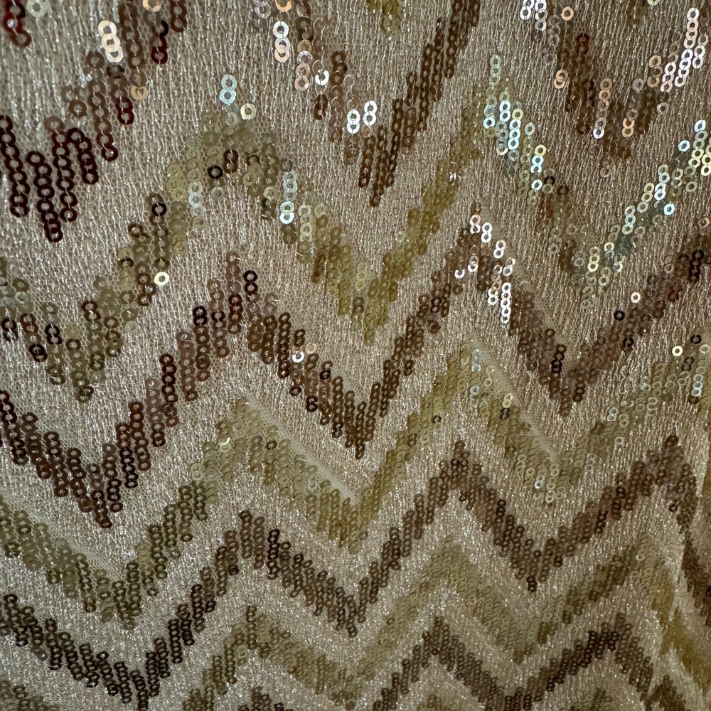 Miss Me Gold Sequin Dress Size Medium EUC - Picture 5 of 5